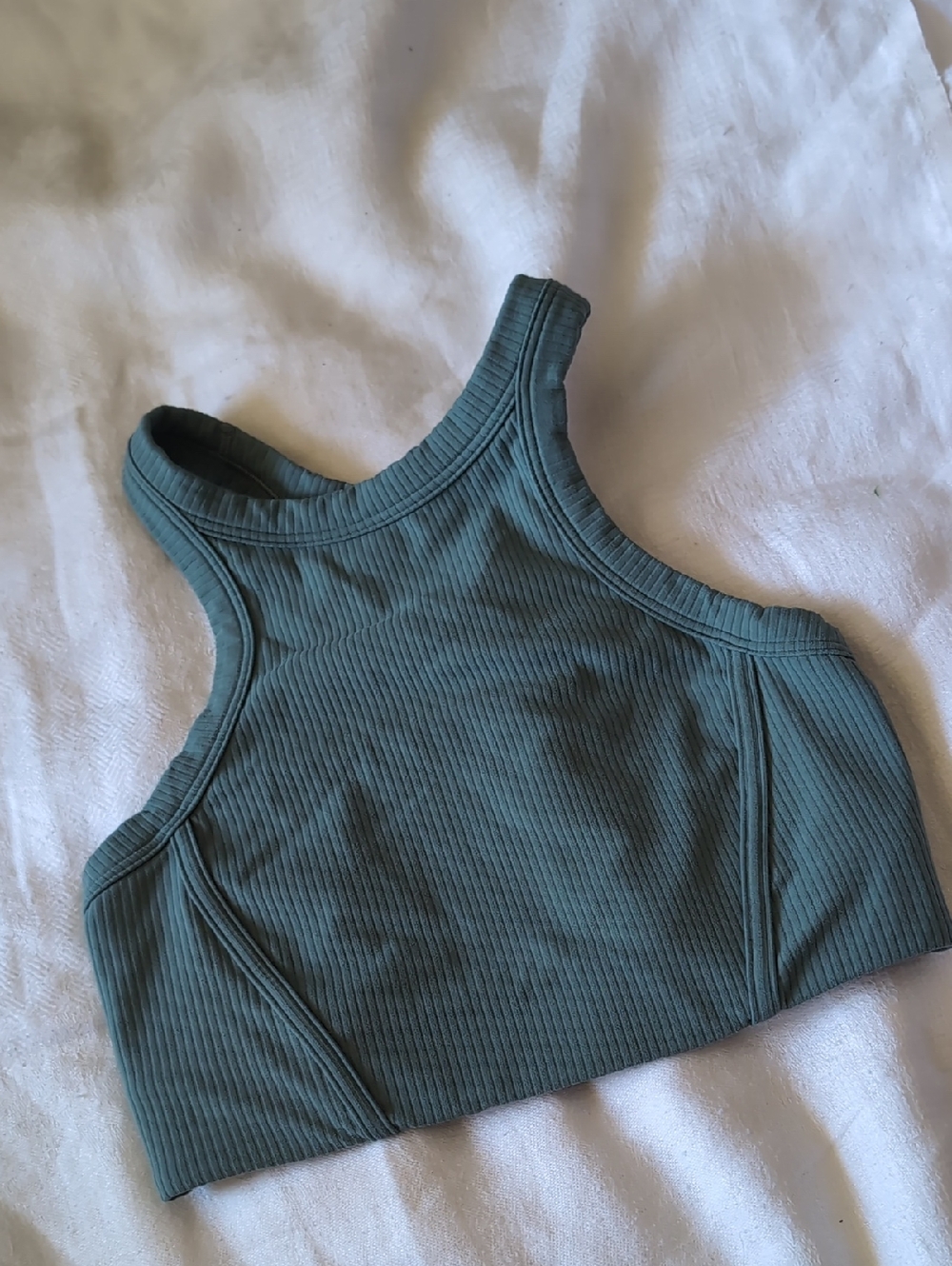 lululemon athletica Ribbed High-Neck Crop Tank sports bra
